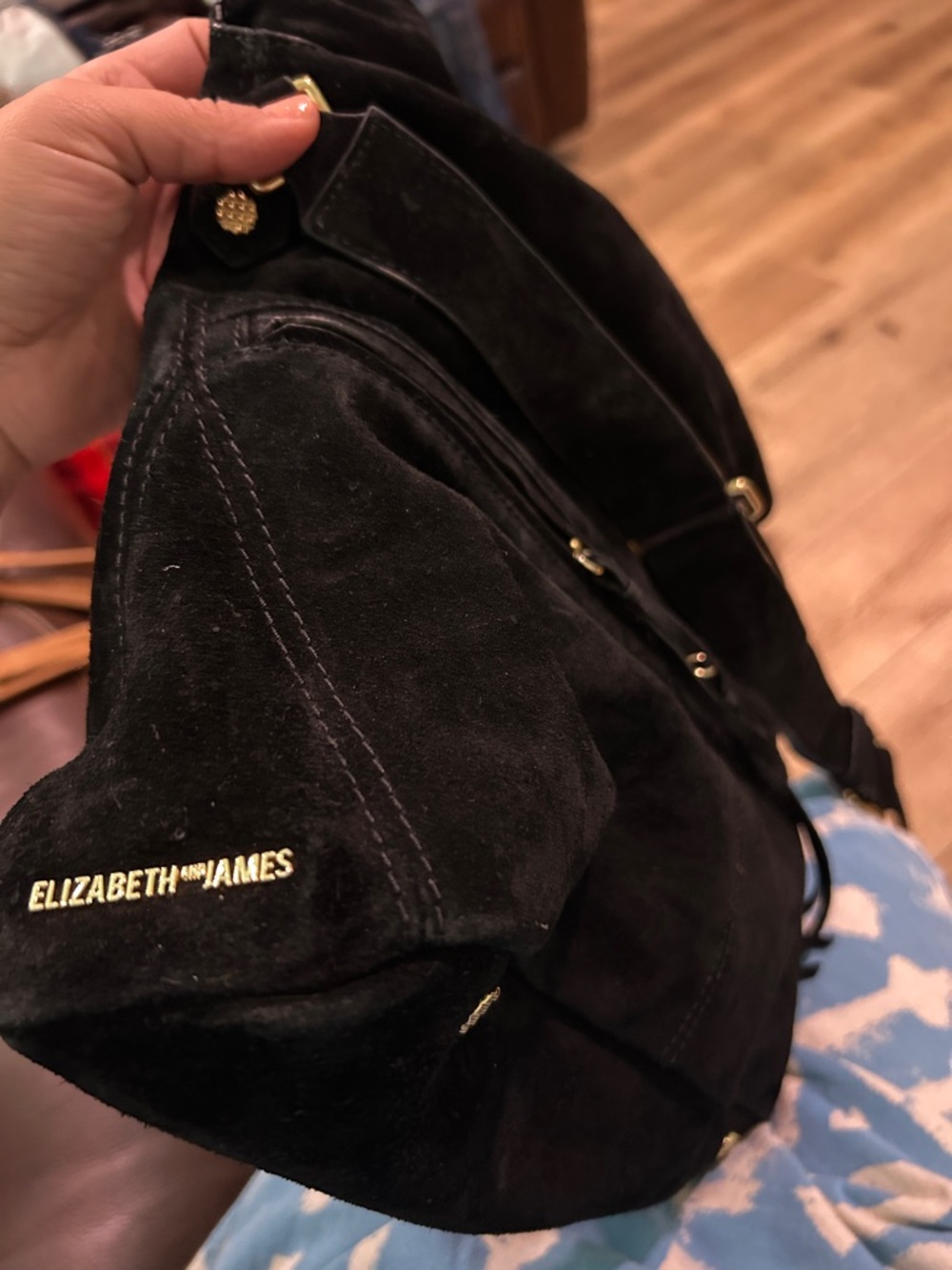 Elizabeth and JAMES Suede black Purse